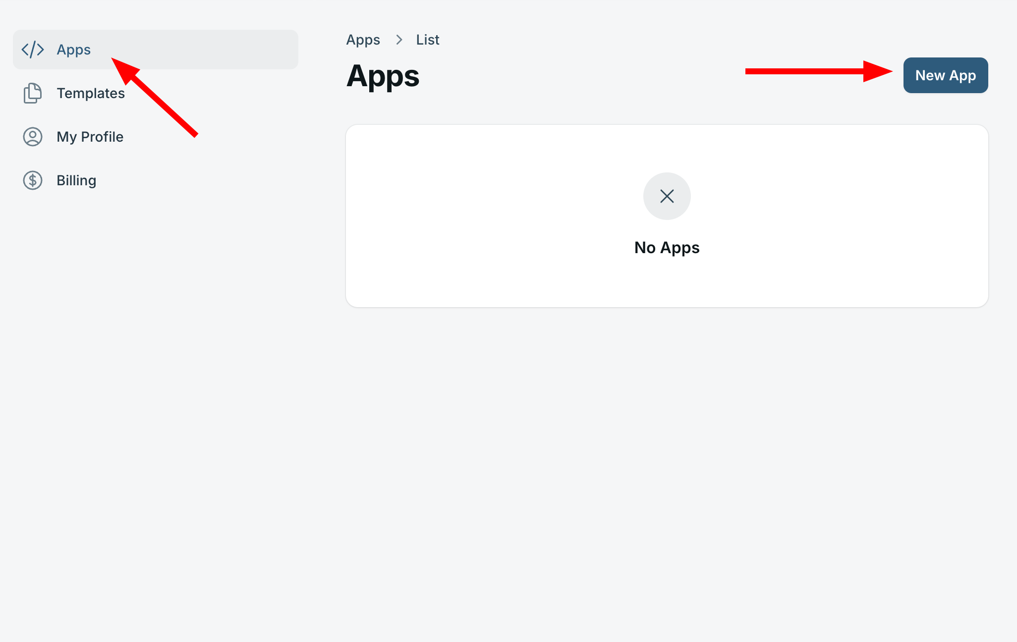 Screenshot of App listing page