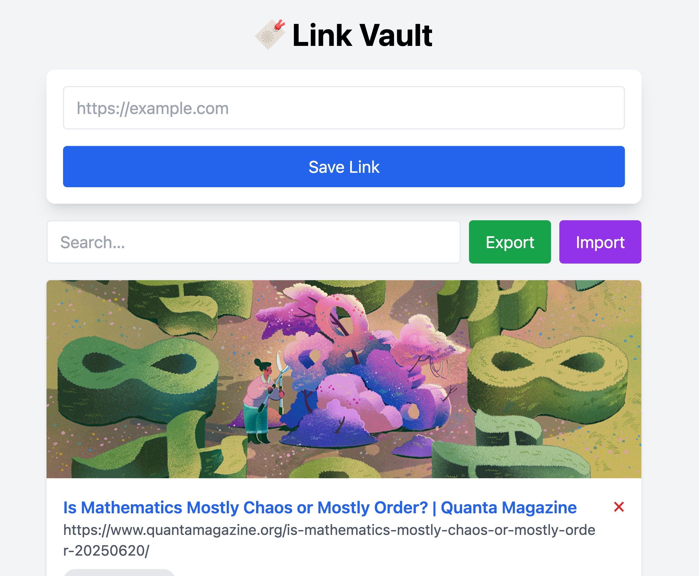 Link Vault – Smart Bookmark Manager with Auto Metadata