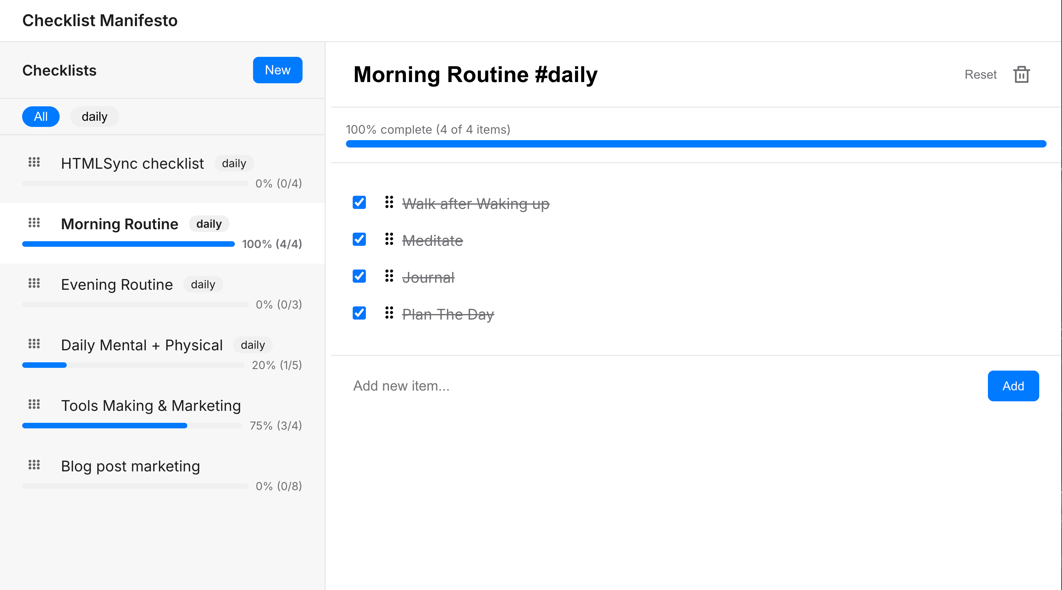 Checklist Manifesto App: a free checklist app that is actually useful Screenshot